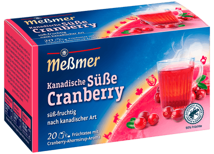 Meßmer Früchtetee Kanadische Süße Cranberry 45g