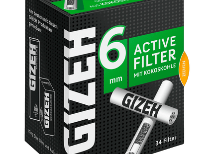 Gizeh Active Filter 6mm 34 Stück