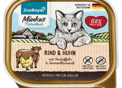 ZooRoyal Minkas Naturkost mit Rind & Huhn 100g