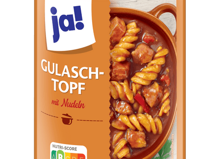 ja! Gulaschtopf mit Nudeln 800g