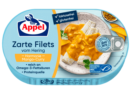 Appel Zarte Heringsfilets Mango-Curry 200g