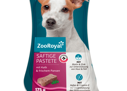 ZooRoyal Saftige Pastete Kalb & Pansen 175g