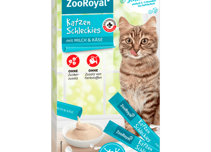 ZooRoyal Katzen Schleckies mit Milch und Käse 8x15g