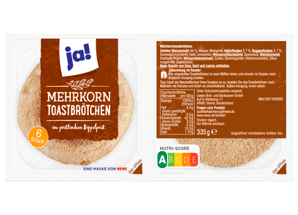 ja! Mehrkorn Toastbrötchen 335g