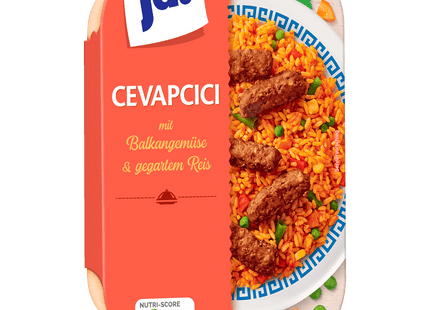 ja! Cevapcici mit Gemüse und Reis 300g