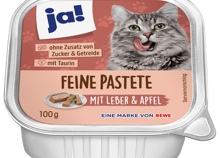 ja! Feine Pastete Leber & Apfel 100g