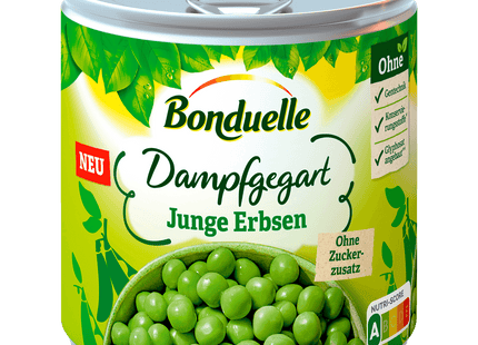 Bonduelle Junge Erbsen dampfgegart 265g