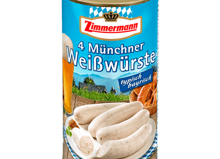 Zimmermann Münchner Weißwurst 250g, 4 Stück