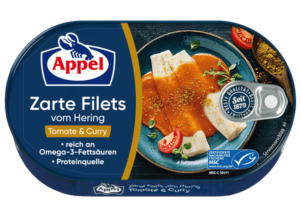 Appel Zarte Filets vom Hering Tomate & Curry 200g