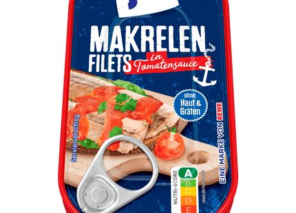 ja! Makrelenfilets in Tomatensauce 125g