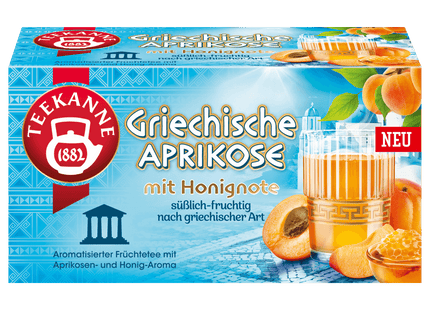 Teekanne Griechische Aprikose mit Honignote 45g, 20 Beutel