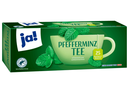 ja! Pfefferminztee 56g, 25 Beutel