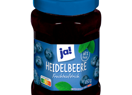 ja! Fruchtaufstrich Heidelbeere 450g