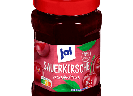 ja! Fruchtaufstrich Sauerkirsche 450g