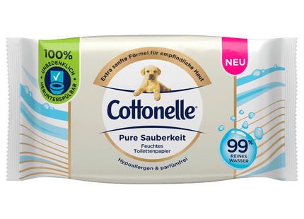 Cottonelle Feuchtes Toilettenpapier Pure Sauberkeit 38 Tücher