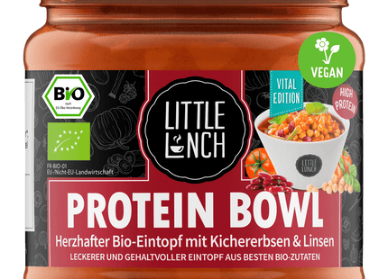 Little Lunch Bio Protein Bowl mit Kirchererbse und Linsen 350ml