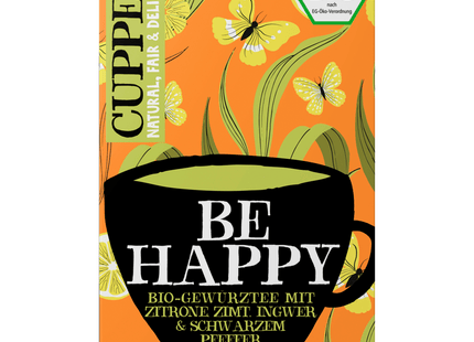 Cupper Bio Tee Be Happy 40g, 20 Beutel