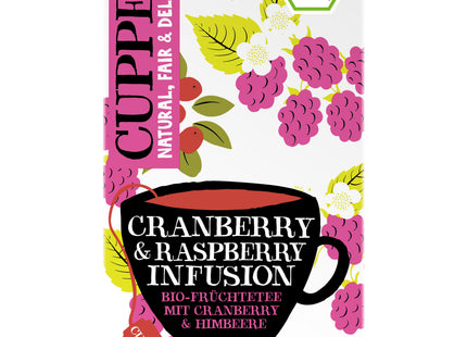 Cupper Bio Tee Cranberry & Raspberry 50g, 20 Beutel