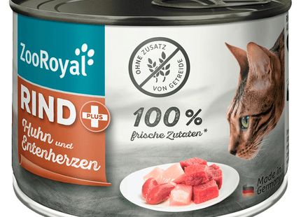 ZooRoyal Rind + Huhn und Entenherzen 200g