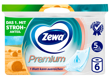 Zewa Premium Toilettenpapier 5-lagig 6x110 Blatt