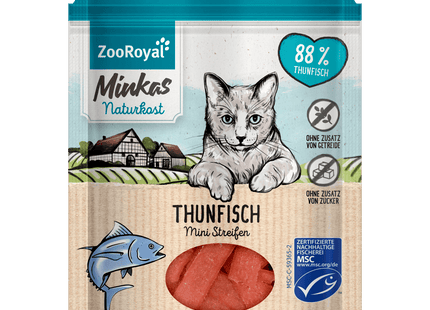 Zooroyal Minkas Naturkost Mini Streifen Thunfisch 50g