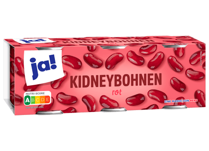 ja! Kidneybohnen rot 3x130g