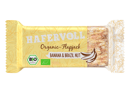 Hafervoll Bio Organic-Flapjack Banana & Brazil Nut 60g