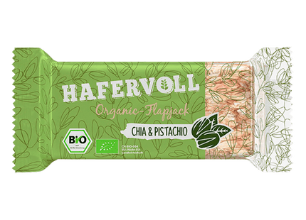 Hafervoll Bio Organic-Flapjack Chia & Pistachio 60g