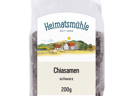 Heimatsmühle Chiasamen schwarz 200g