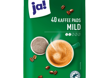 ja! Kaffeepads mild 40 Stück, 280g