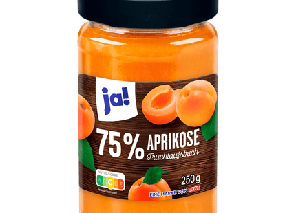 ja! Fruchtaufstrich 75% Aprikose 250g