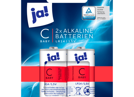 ja! Baby C Alkaline Batterien 2 Stück