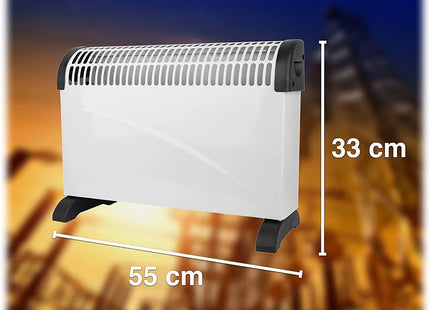 Kompaktowy grzejnik konwektorowy Basic, biały, ok. 27x27cm - idealny do małych pomieszczeń