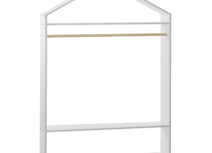 Kindergarderobe mit Rollen weiß 78x126cm