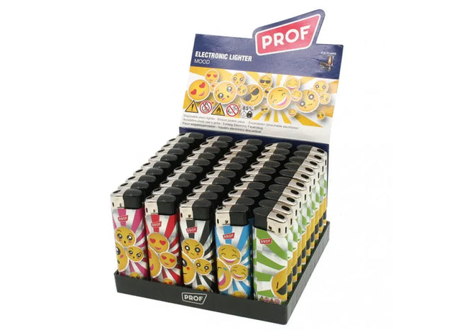 3D Smiley Feuerzeuge, 5 verschiedene Designs, im Display TK Gruppe® Grosshandel 