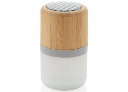 3W Bambus-Lautsprecher mit Farbwechsel, Weiß – Bluetooth TK Gruppe® Grosshandel 