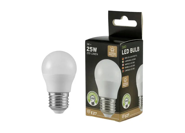 3W LED-Leuchtmittel in Birnenform, E27 Fassung, 2700K Warmweiß, 230V TK Gruppe® Grosshandel 