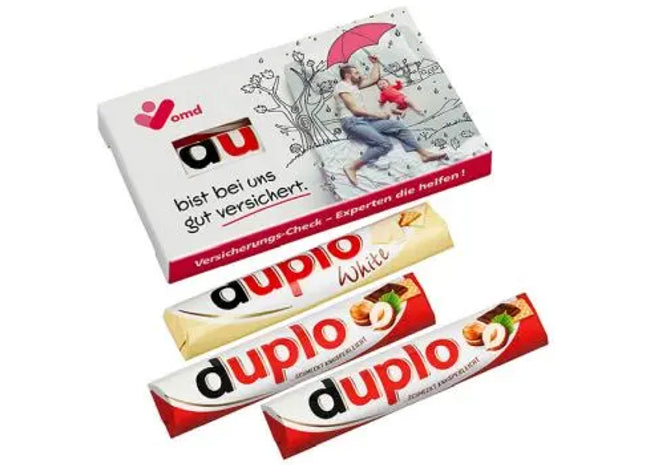 3er Duplo-Pack im personalisierten Werbeschieber mit Sichtfenster – Ideal für Werbung TK Gruppe® Grosshandel 