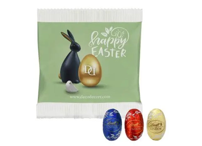 3er Lindor Mini Eier – Papiertütchen inkl. personalisiertem Druck TK Gruppe® Grosshandel 