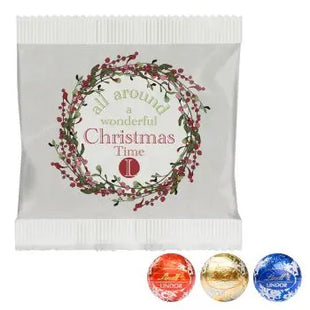3er Lindor Pralinés in bedrucktem Papiertütchen – Exquisiter Schokoladengenuss TK Gruppe® Grosshandel 