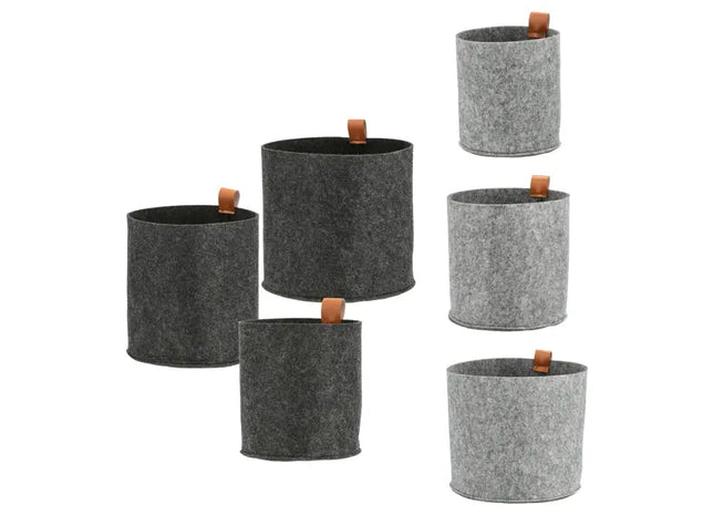 3er-Set Filz-Aufbewahrungskörbe - Vielseitige Ordnungslösung TK Gruppe® Grosshandel 