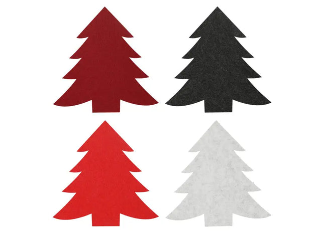 3er-Set Filz-Tannenbäume, Weihnachtsdekoration - Festliche Ornamente TK Gruppe® Grosshandel 