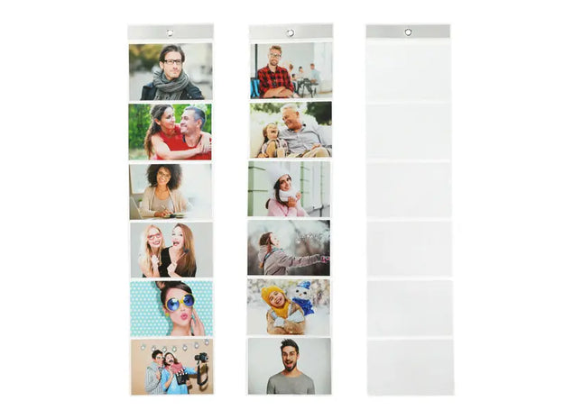 3er Set Fotohalter für je 6 Fotos, Querformat 10x15 cm TK Gruppe® Grosshandel 