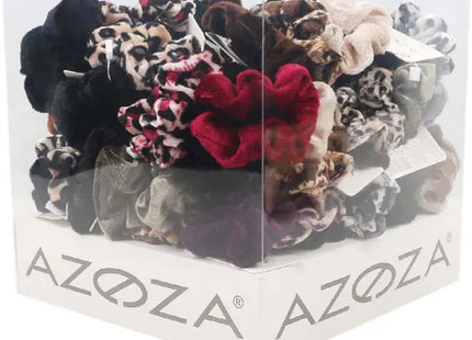 3er Set Kleine Haargummis Scrunchies, 12 Farben Sortiert - Sanfte Zopfbänder für Alle Haartypen TK Gruppe® Grosshandel 