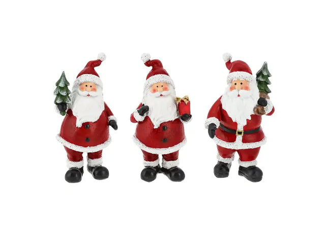 3er Set Weihnachtsmänner, Festliche Figuren, Höhe ca. 16 cm TK Gruppe® Grosshandel 