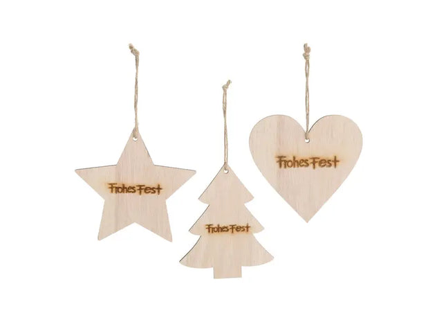 3er Set Weihnachtsschmuck Hänger, festlich, Durchmesser ca. 15cm TK Gruppe® Grosshandel 