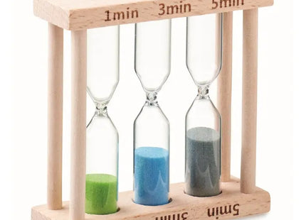 3in1 EI Sanduhr aus Holz - Vielseitig, Praktisch & Ästhetisch TK Gruppe® Grosshandel 