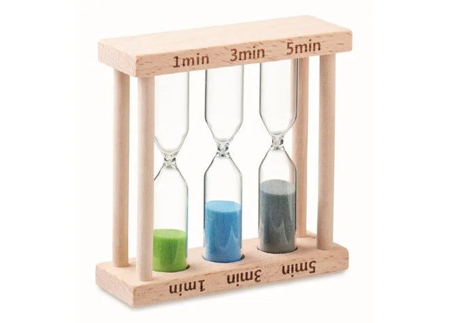 3in1 EI Sanduhr aus Holz - Vielseitig, Praktisch & Ästhetisch TK Gruppe® Grosshandel 