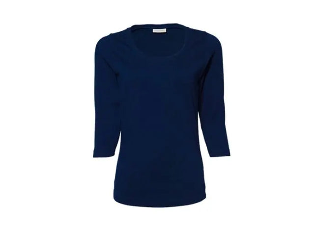 Stilvolles Damen Stretch-T-Shirt mit 3/4-Ärmeln, perfekt für Übergangszeiten TK Gruppe® Grosshandel 