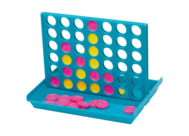 4-in-einer-Reihe - Spiel Genk - Türkis: Klassisches Strategiespiel für Kinder und Erwachsene TK Gruppe® Grosshandel 